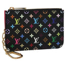 LOUIS VUITTON Multicolor Pochette Cles NM Portemonnee Zwart M93735 Auth 110059SAM-1