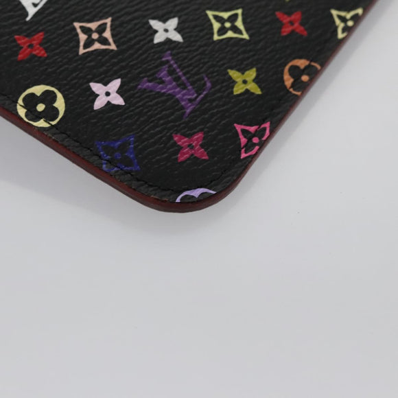 LOUIS VUITTON Multicolor Pochette Cles NM Portemonnee Zwart M93735 Auth 110059SAM