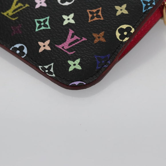 LOUIS VUITTON Multicolor Pochette Cles NM Portemonnee Zwart M93735 Auth 110059SAM