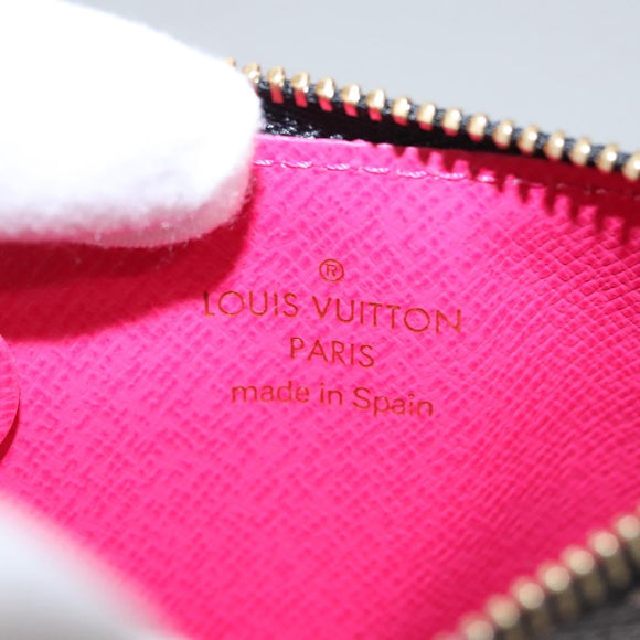 LOUIS VUITTON Multicolor Pochette Cles NM Portemonnee Zwart M93735 Auth 110059SAM