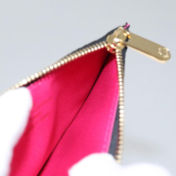 LOUIS VUITTON Multicolor Pochette Cles NM Portemonnee Zwart M93735 Auth 110059SAM