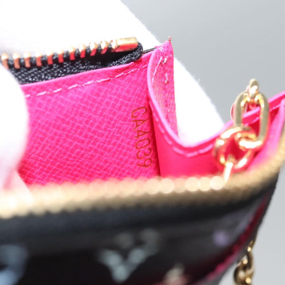 LOUIS VUITTON Multicolor Pochette Cles NM Portemonnee Zwart M93735 Auth 110059SAM