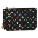 LOUIS VUITTON Multicolor Pochette Cles NM Portemonnee Zwart M93735 Auth 110059SAM-13