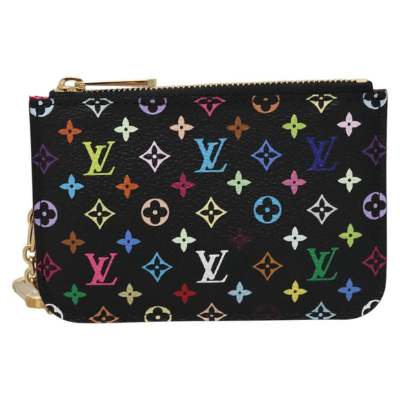 LOUIS VUITTON Multicolor Pochette Cles NM Portemonnee Zwart M93735 Auth 110059SAM