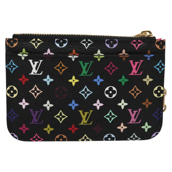 LOUIS VUITTON Multicolor Pochette Cles NM Portemonnee Zwart M93735 Auth 110059SAM