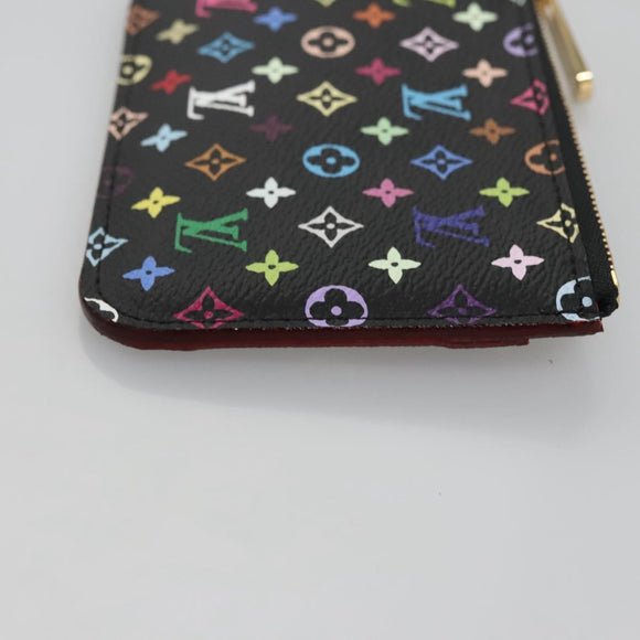 LOUIS VUITTON Multicolor Pochette Cles NM Portemonnee Zwart M93735 Auth 110059SAM