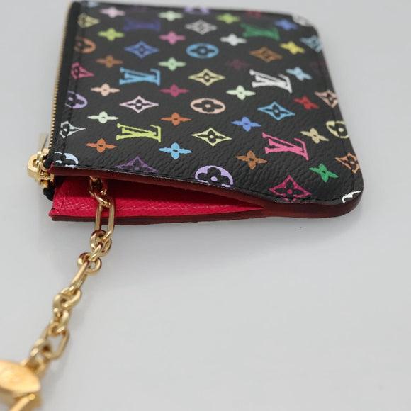 LOUIS VUITTON Multicolor Pochette Cles NM Portemonnee Zwart M93735 Auth 110059SAM