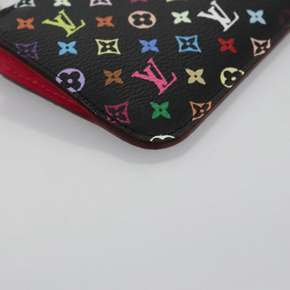 LOUIS VUITTON Multicolor Pochette Cles NM Portemonnee Zwart M93735 Auth 110059SAM