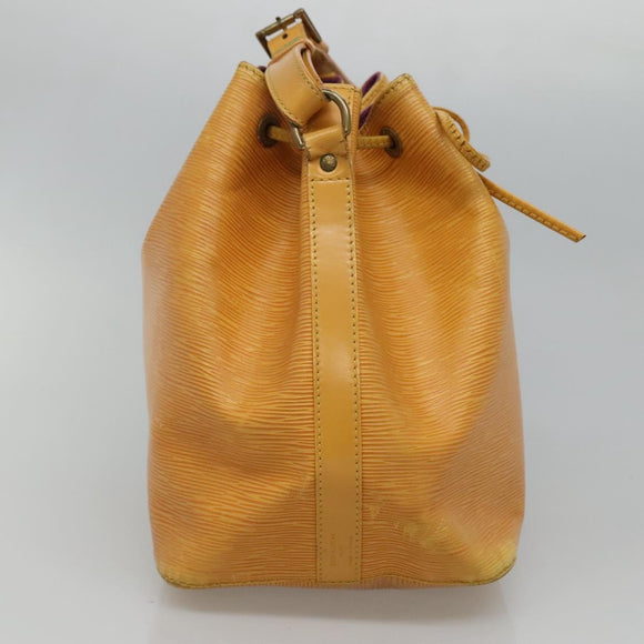 LOUIS VUITTON Epi Petit Noe Shoulder Bag Yellow M44109 LV Auth 110065