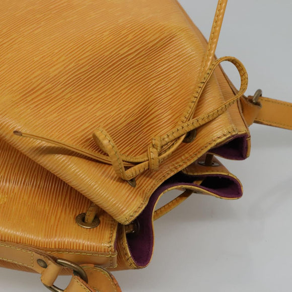 LOUIS VUITTON Epi Petit Noe Shoulder Bag Yellow M44109 LV Auth 110065