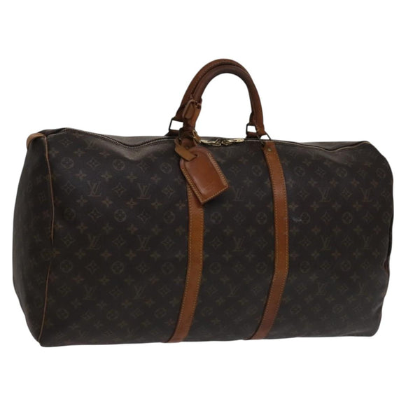 LOUIS VUITTON Monogram Keepall 60 Boston Bag M41422 LV Auth 110101