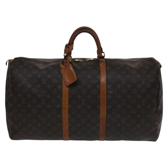 LOUIS VUITTON Monogram Keepall 60 Boston Bag M41422 LV Auth 110101