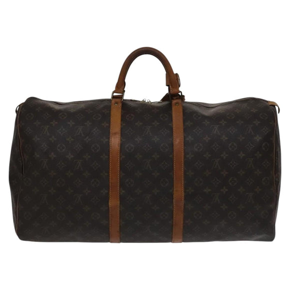 LOUIS VUITTON Monogram Keepall 60 Boston Bag M41422 LV Auth 110101