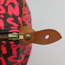 LOUIS VUITTON Monogram Graffiti Speedy 30 Hand Bag Pink M93704 LV Auth 110106A-19