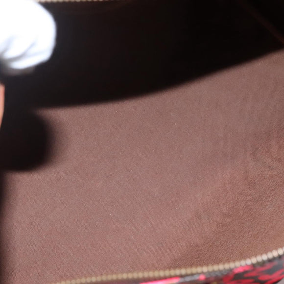 LOUIS VUITTON Monogram Graffiti Speedy 30 Hand Bag Pink M93704 LV Auth 110106A