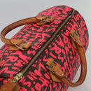 LOUIS VUITTON Monogram Graffiti Speedy 30 Hand Bag Pink M93704 LV Auth 110106A-6