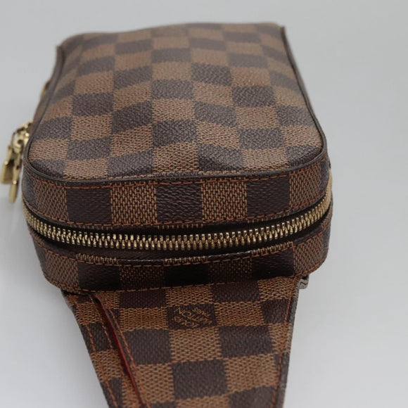 LOUIS VUITTON Damier Ebene Geronimos Shoulder Bag N51994 LV Auth 110110