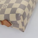 LOUIS VUITTON Damier Azur Pochette Cosmetic GM Pouch N23346 LV Auth 110125V-15