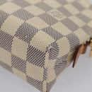 LOUIS VUITTON Damier Azur Pochette Cosmetic GM Pouch N23346 LV Auth 110125V-16
