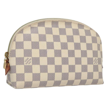 LOUIS VUITTON Damier Azur Pochette Cosmetic GM Pouch N23346 LV Auth 110125V