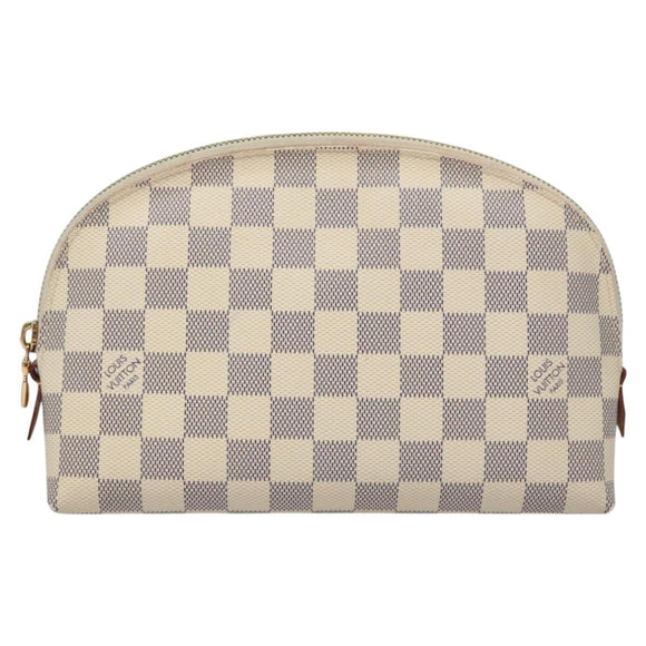 LOUIS VUITTON Damier Azur Pochette Cosmetic GM Pouch N23346 LV Auth 110125V