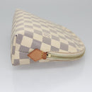 LOUIS VUITTON Damier Azur Pochette Cosmetic GM Pouch N23346 LV Auth 110125V-3