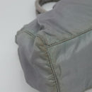 PRADA Hand Bag Nylon 2way Gray Auth 110159-11