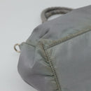 PRADA Hand Bag Nylon 2way Gray Auth 110159-13