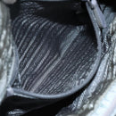 PRADA Hand Bag Nylon 2way Gray Auth 110159-20