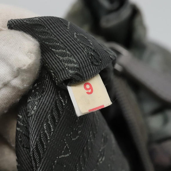 PRADA Hand Bag Nylon 2way Gray Auth 110159