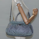 PRADA Hand Bag Nylon 2way Gray Auth 110159-24