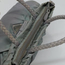 PRADA Hand Bag Nylon 2way Gray Auth 110159-6