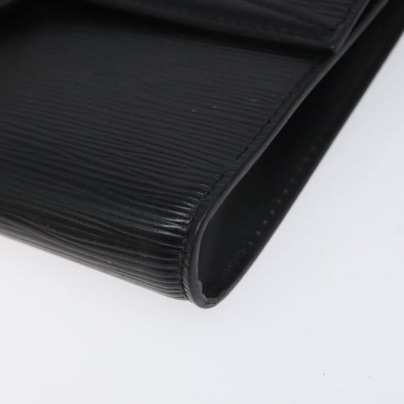 LOUIS VUITTON Epi Pochette Arche Shoulder Bag Black Noir M52572 LV Auth 110161