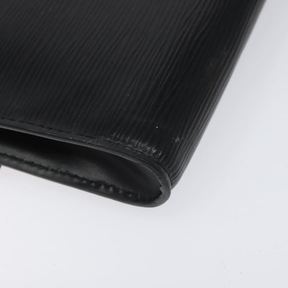 LOUIS VUITTON Epi Pochette Arche Shoulder Bag Black Noir M52572 LV Auth 110161