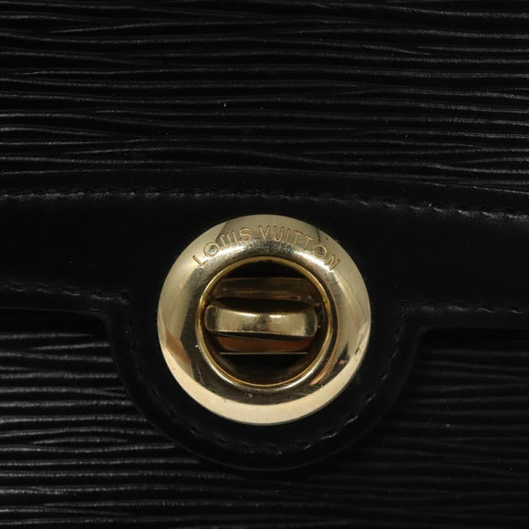 LOUIS VUITTON Epi Pochette Arche Shoulder Bag Black Noir M52572 LV Auth 110161