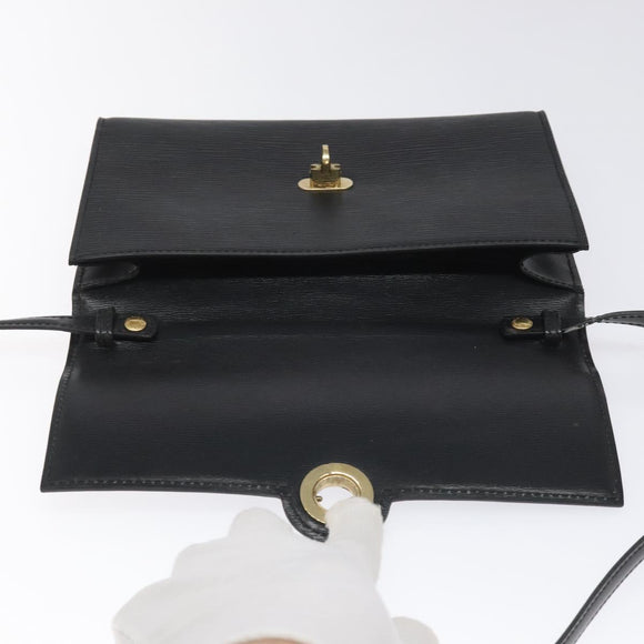 LOUIS VUITTON Epi Pochette Arche Shoulder Bag Black Noir M52572 LV Auth 110161