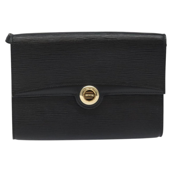 LOUIS VUITTON Epi Pochette Arche Shoulder Bag Black Noir M52572 LV Auth 110161