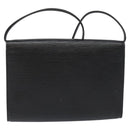 LOUIS VUITTON Epi Pochette Arche Shoulder Bag Black Noir M52572 LV Auth 110161-2