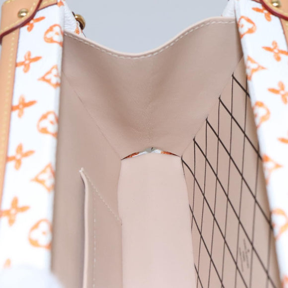LOUIS VUITTON Catgram Petit Maru NM Umhängetasche Weiß LV Auth 110163SM