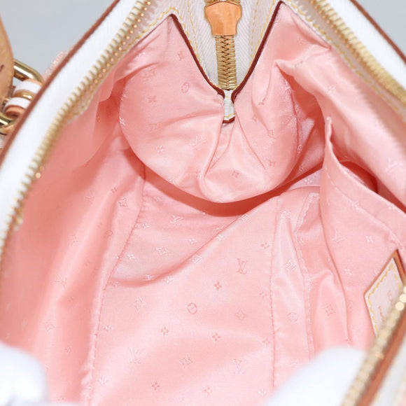 LOUIS VUITTON Limited Edition 2005 Sac Crochet PM Bag Wool Pink LV Auth 110165S