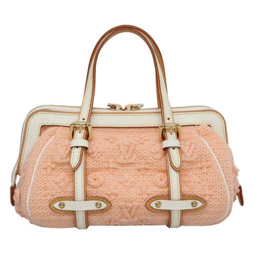 LOUIS VUITTON Limited Edition 2005 Sac Crochet PM Bag Wool Pink LV Auth 110165S - 0
