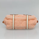 LOUIS VUITTON Limited Edition 2005 Sac Crochet PM Bag Wool Pink LV Auth 110165S-5