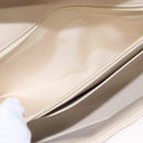 CHANEL Choco Bar Chain Shoulder Bag Lamb Skin Ivory CC Auth 110166A-30