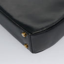 Salvatore Ferragamo Gancini Hand Bag Leather 2way Black Auth 110168-18