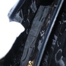 Salvatore Ferragamo Gancini Hand Bag Leather 2way Black Auth 110168-22