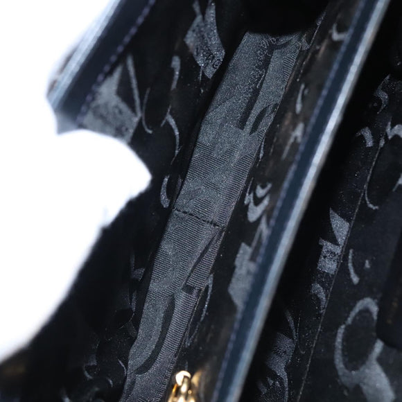 Salvatore Ferragamo Gancini Hand Bag Leather 2way Black Auth 110168