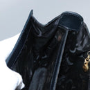 Salvatore Ferragamo Gancini Hand Bag Leather 2way Black Auth 110168-23