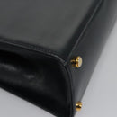 Salvatore Ferragamo Gancini Shoulder Bag Leather Black Auth 110169-15