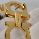 Salvatore Ferragamo Gancini Shoulder Bag Leather Black Auth 110169-10