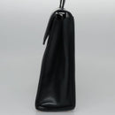 Salvatore Ferragamo Gancini Shoulder Bag Leather Black Auth 110169-3